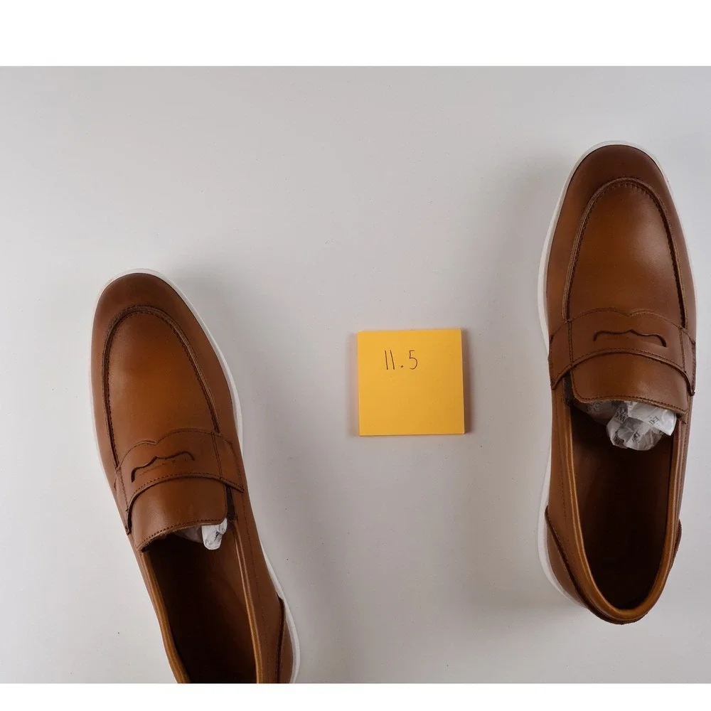 Allen Edmonds Randolph Loafer Sneaker Tan Leather 11.5 D
